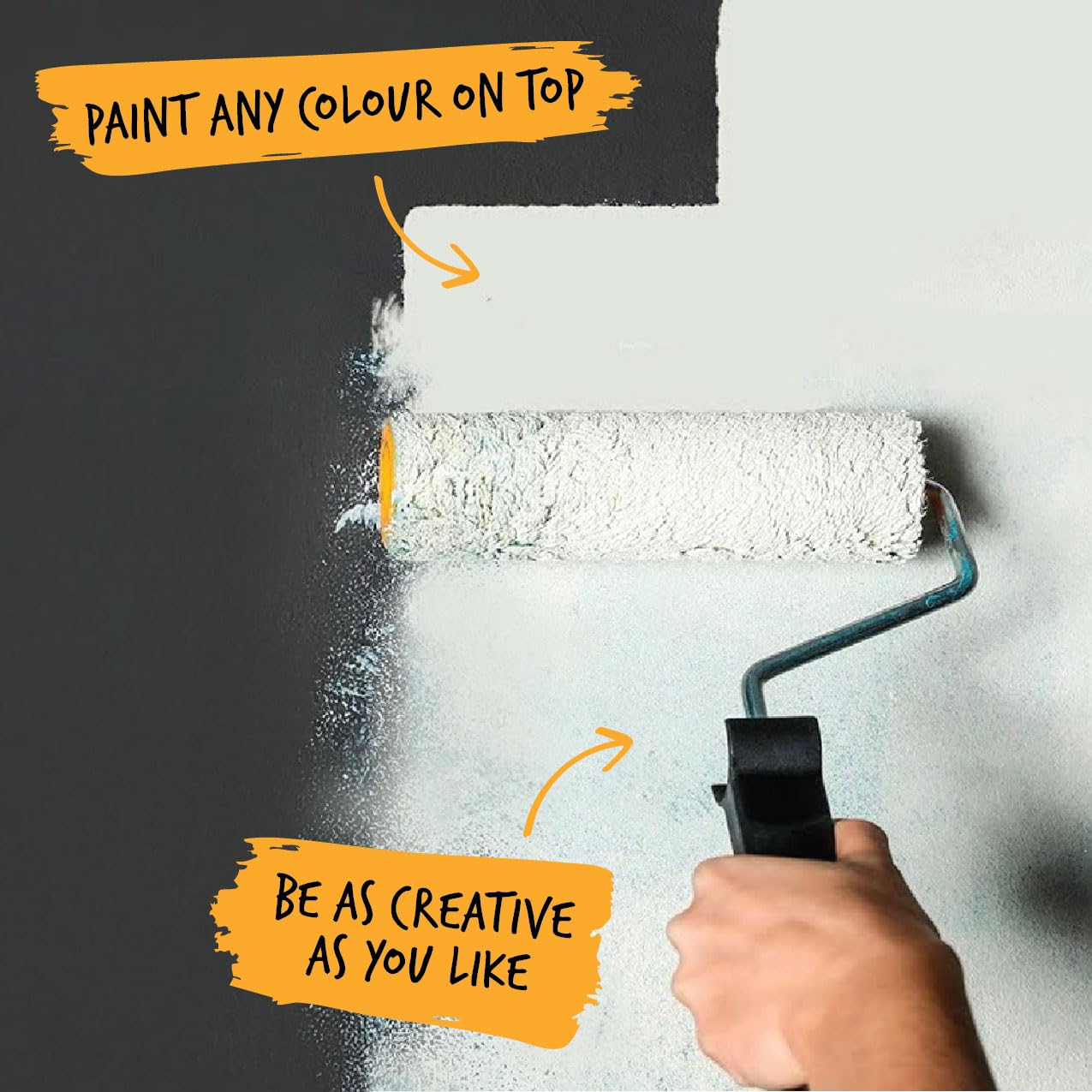 Ferropaint® Paint Magnétique Charbon De Bois Pour Murs, Chambre, Bureau, Cuisine, Salle De Jeux, Salle De Classe, Bricolage Et Rénovation - 2,5 Litres - 2 Boîtes