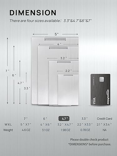 Miniatura 2 de MIRRORNOVA Espejo plegable portátil, espejo de mesa de maquillaje ultradelgado y duradero para viajes con carcasa de aluminio, dorado, tamaño mini,