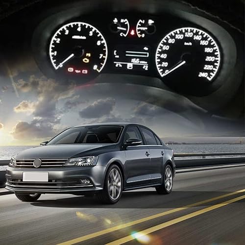 Miniatura 4 de Yonput 10 bombillas LED para automóvil, bombillas LED T5, 3030 3SMD súper brillante, repuesto para tablero de instrumentos de automóvil, panel de