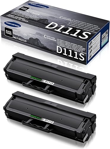 greencycle MLT-D111S - Cartucho de tóner compatible con alto rendimiento para impresora Samsung MLT-D111S MLT-111L 111S 111L, funciona con impresora