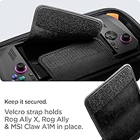 Vista 5 de Spigen Rugged Armor Pro Designed for 2025 ROG Xbox Ally X/ASUS ROG Ally/Nintendo Switch 2 / MSI Claw 7 AI+ Hard Shell Carrying Case with Pockets for