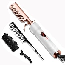 Curling Iron with 12 Temp Settings 110-240V Straightening Comb for Curl/Straight