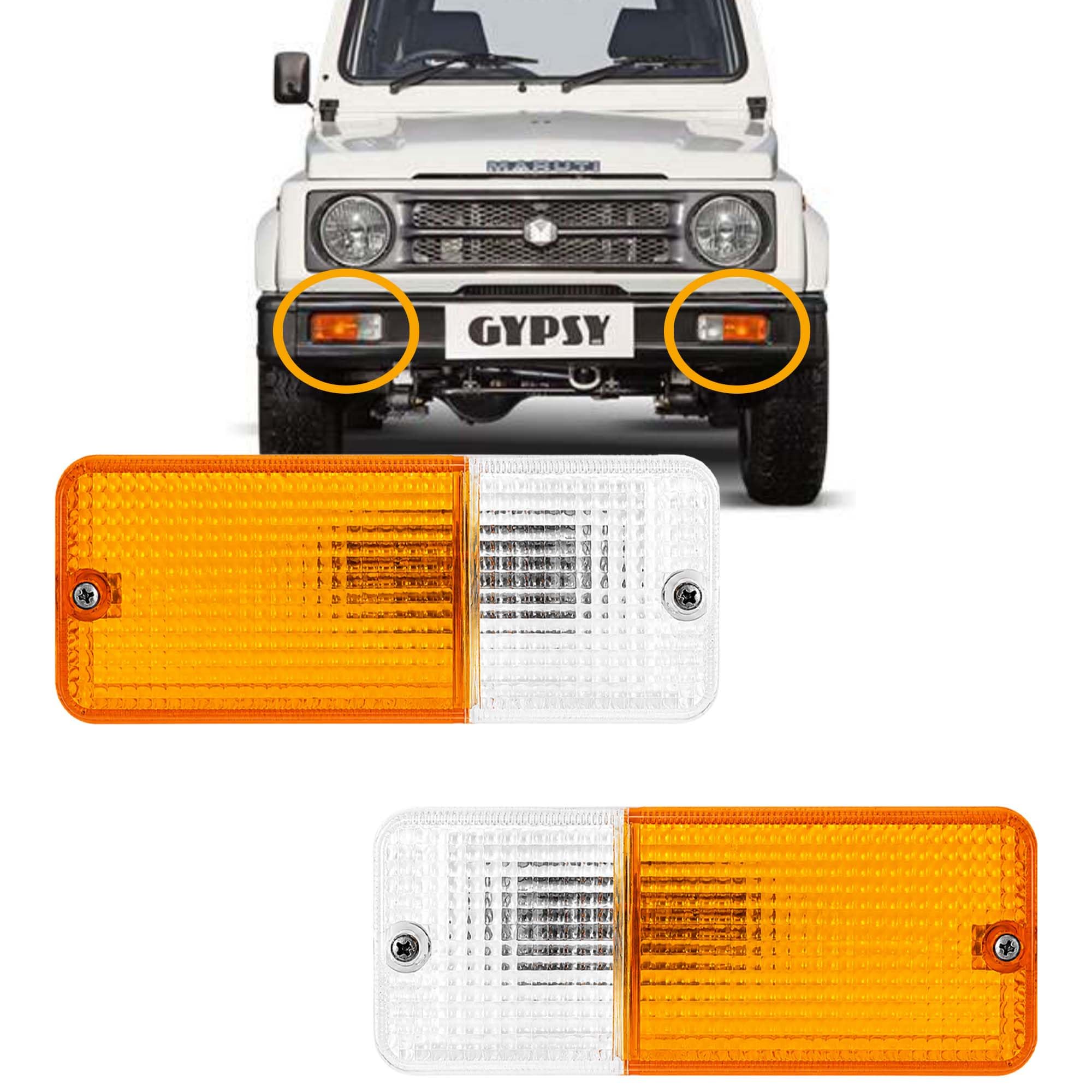 Suzuki Samurai Kit completo de luces traseras 1986-1995 - Señalización/Indicador/posición lateral/placa de matrícula - Bombillas de 12 V SZ2800101|35604-80022