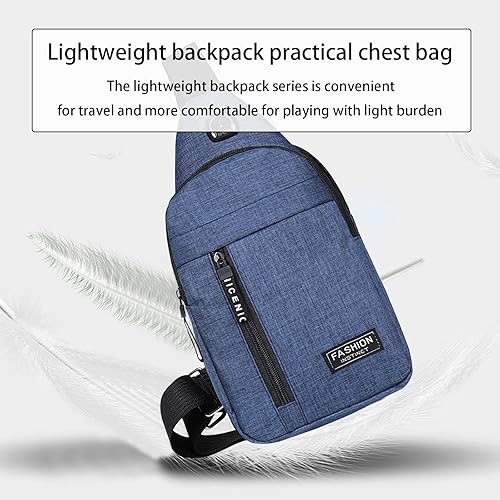 Miniatura 7 de Crossbody Sling Bag, Waterproof Sling Backpack Bag with USB Charging Port, Small Sling Crossbody Chest Shoulder Bag #B