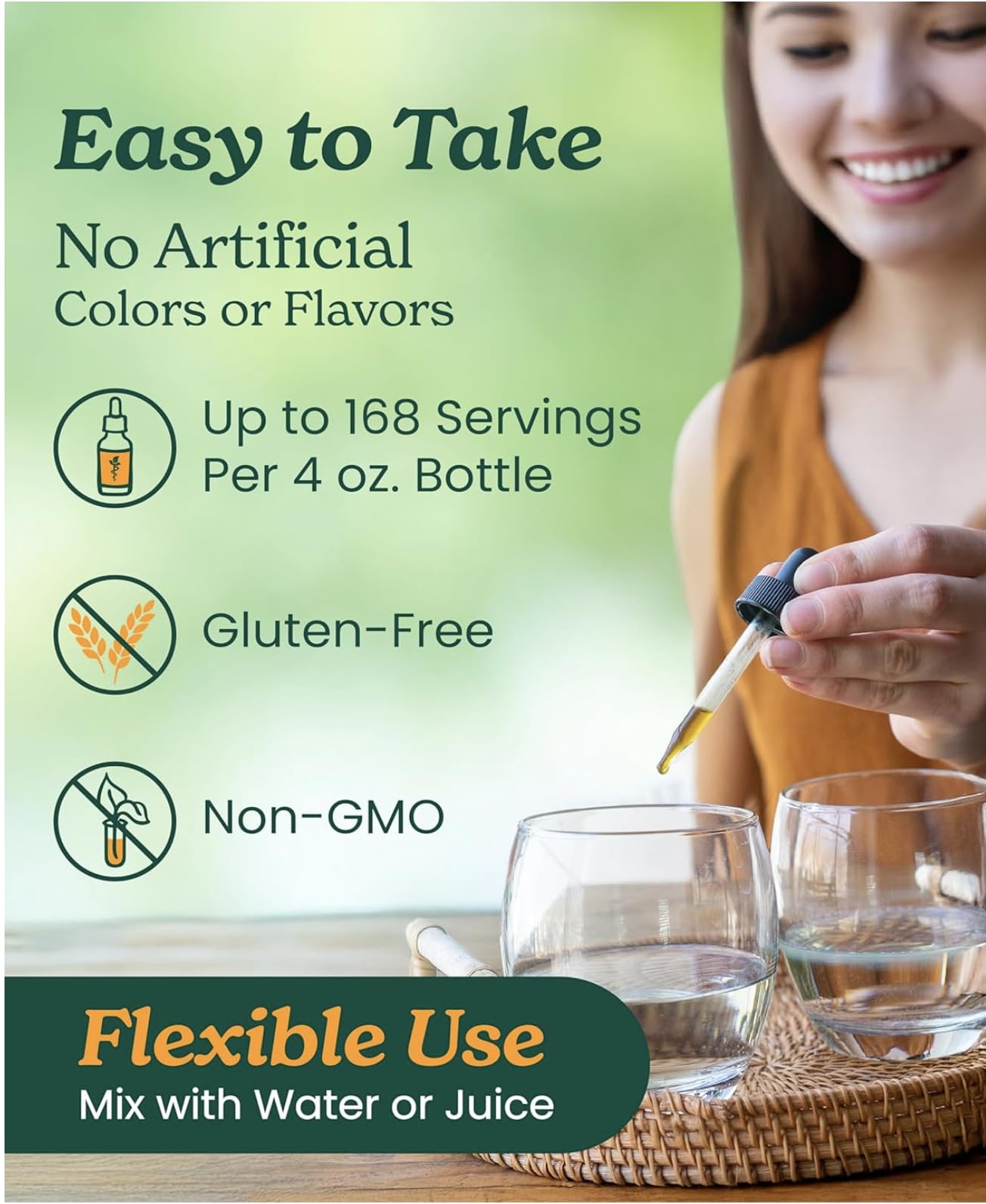 USDA Organic Ashwagandha Supplement for Stress Relief & Calm Energy*: Vegan Adaptogen Drops, Non-GMO Ashwagandha Extract, Alcohol-Free, 4 Oz | Up to 3 Months Supply