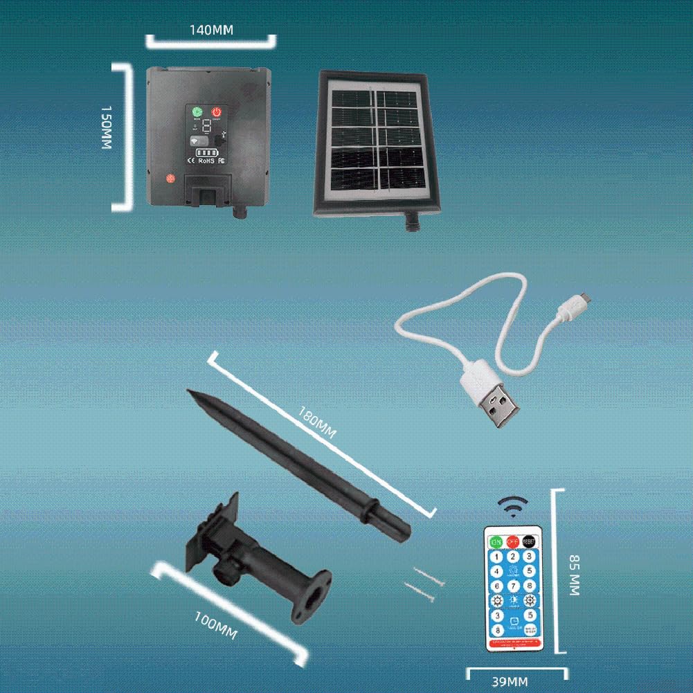Solar-Batterieboxen, Hochleistungs-3,7V/24V Solar-Lichterketten-Steuerbox, mit Leiterplatten-Controller, verbesserte Flexibilität (3V)