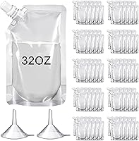 Vista 1 de Meanplan 100 Piezas Bolsas de Plástico a Granel Bolsas Exprimibles Reutilizables Bolsas de Plástico Transparente a Prueba de Fugas para Jugos