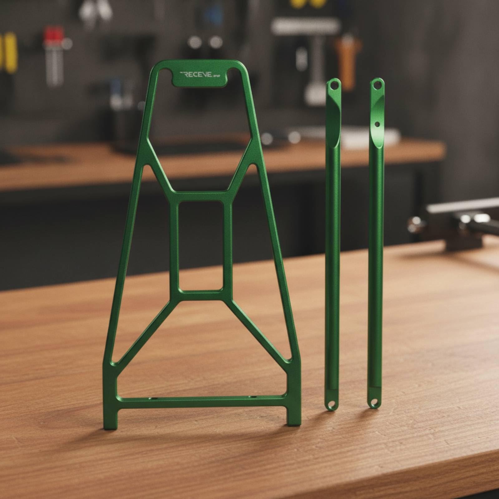 Porte-Bagages pour Vélo Pliant, Vert Postal, Size to 5