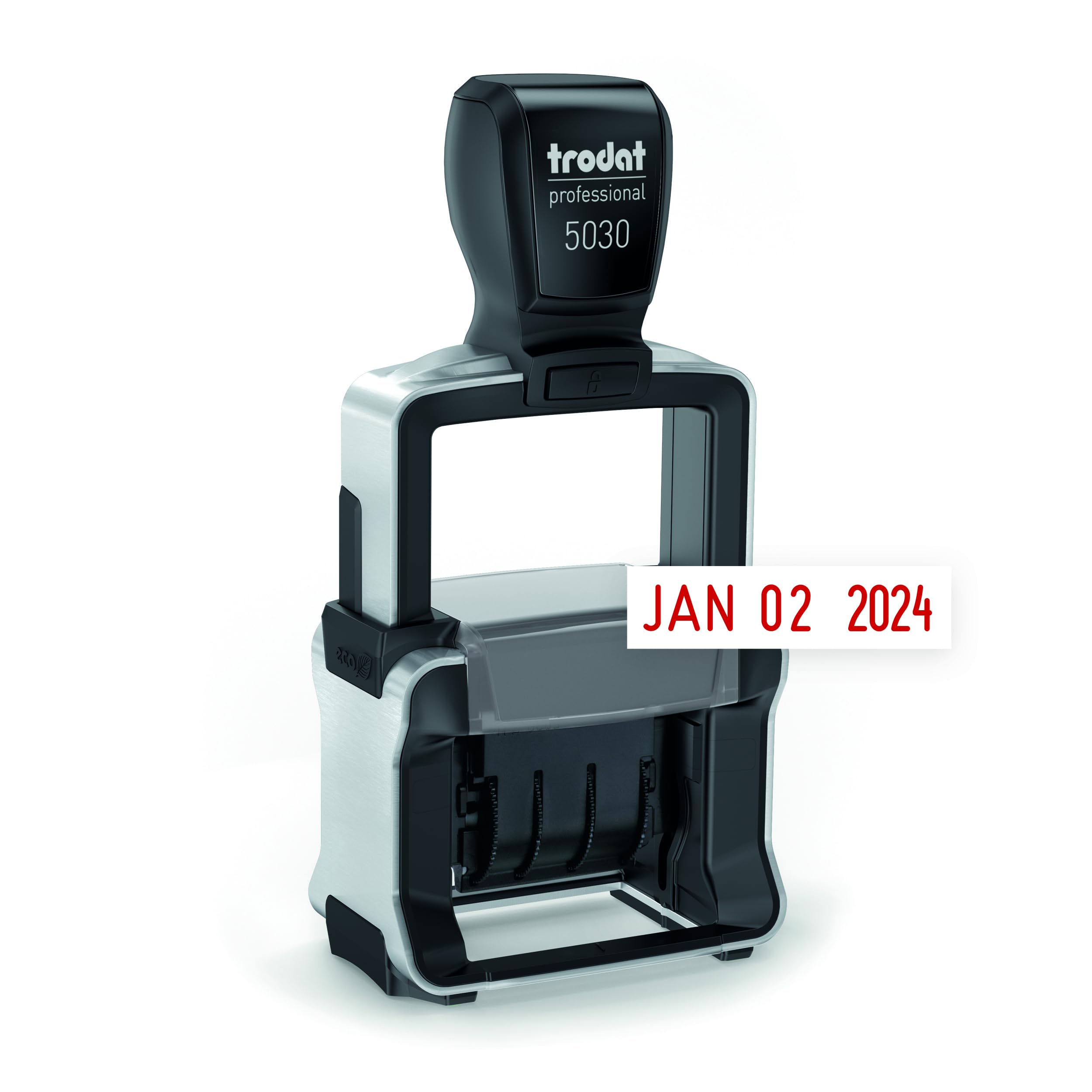 Trodat5030 Professional 4.0 Date Only Stamp, Self Inking, Impression Size 1-5/8” x 3/8” (Red)