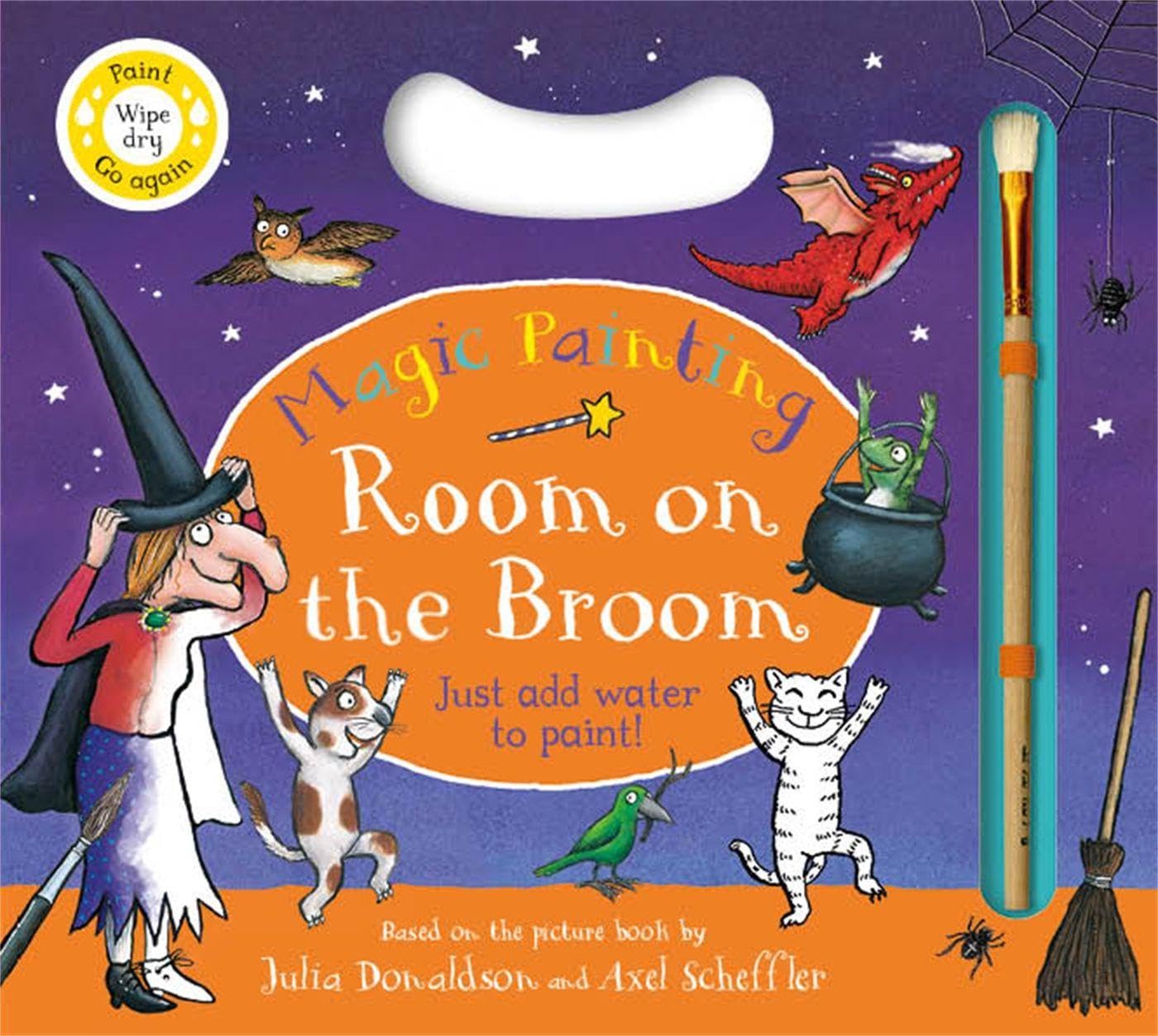 Room on the Broom Magic Painting: Just add water for mess-free fun at Halloween!