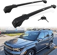 EZREXPM 330LBS Lockable Aluminum Roof Rack Cross Bars for Hyundai Santa Fe 2024-2026 - Secure Kayak Bike Snowboard Cargo Carrier