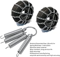 Vista 8 de CHICIRIS 1 par de tensores de cadena de neumáticos, tensor de cadena de neumáticos de acero inoxidable, tensor de cadena de nieve, cadenas