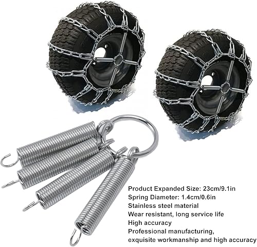 Miniatura 8 de CHICIRIS 1 par de tensores de cadena de neumáticos, tensor de cadena de neumáticos de acero inoxidable, tensor de cadena de nieve, cadenas de