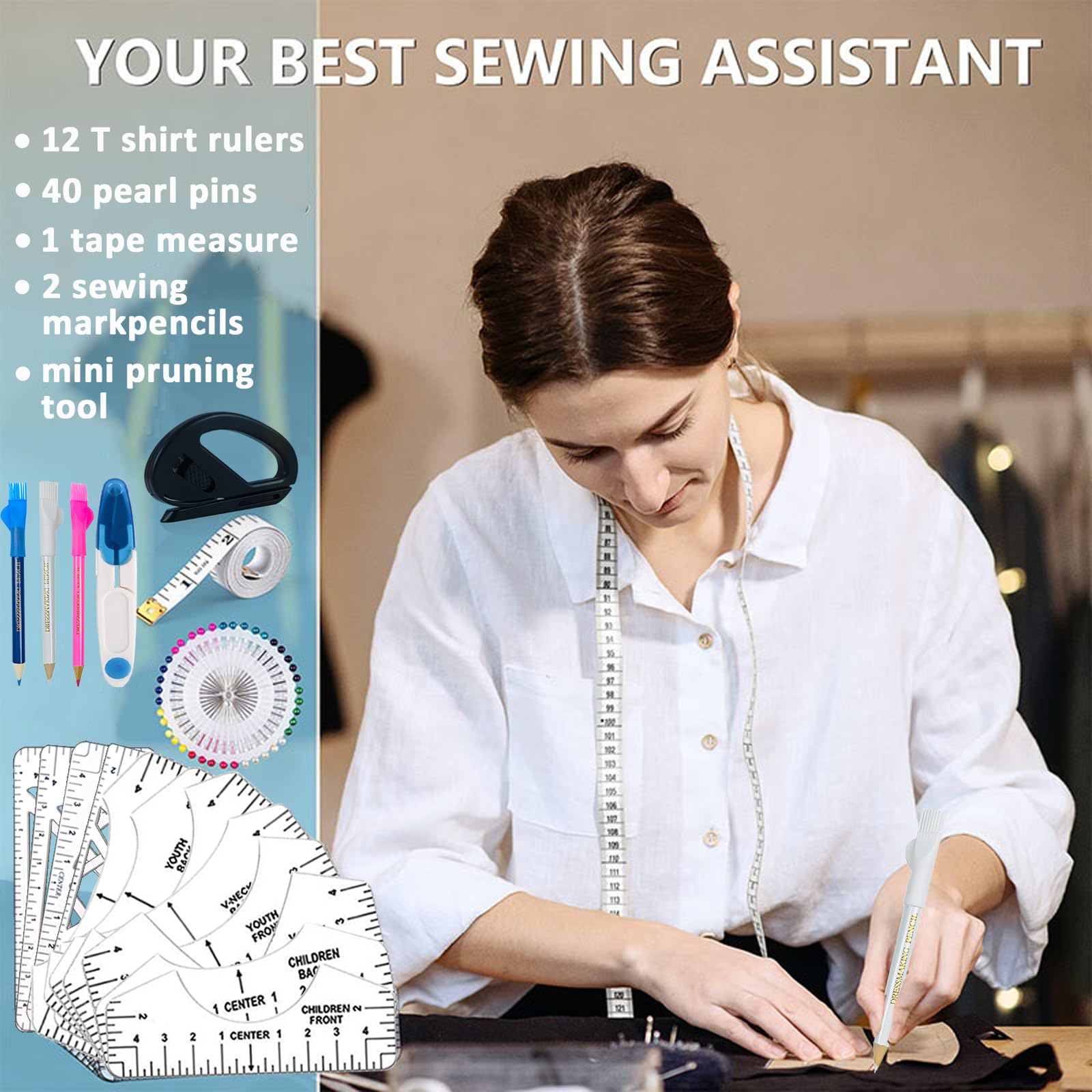 QUKLOGEN Wärme Presse Transfer Kissen Pad Set 4-teilig mit Teflon Blatt und Hitzebeständigem Klebeband