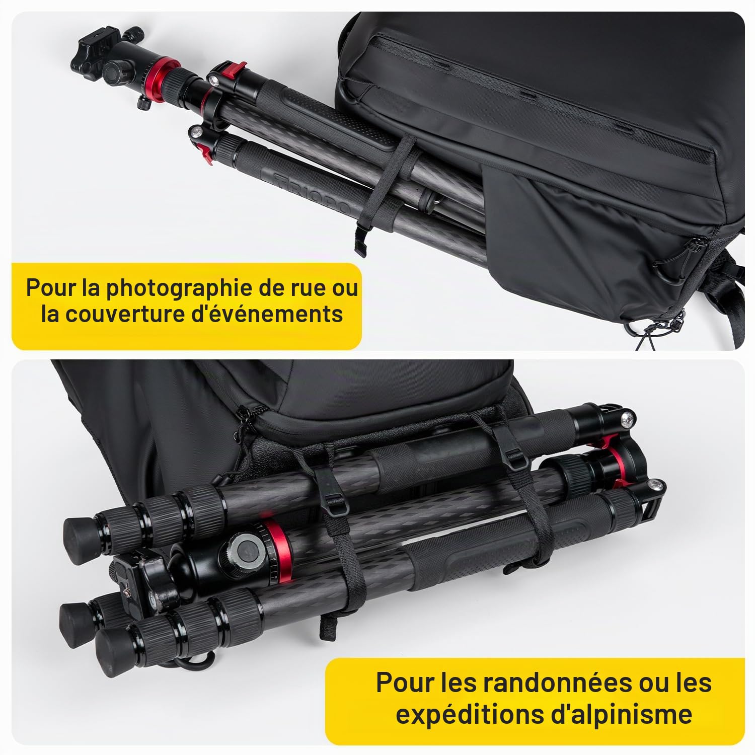 RALENO étanche Sac à Dos Extensible pour Appareil Photo 25+5L | Sac Photo compatible avec un Ordinateur Portable de 16 Pouces, un Trépied, un Drone et des Appareils Photo Reflex Numériques