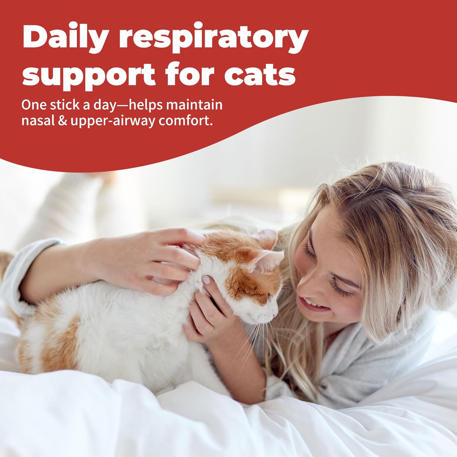 Lysine for Cats, Helps Reduce Sneezing, Coughing, Runny Nose & Upper Respiratory Treatment – Taurine + Echinacea Immune Support – Cat Cold, Asthma & Nose Relief – Respiratory Support Bars