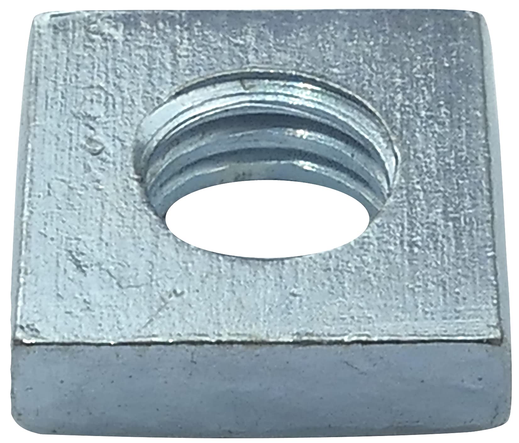 AERZETIX - Set di 100 dadi quadrati M3 piatti profilo basso 6.0x2.0mm filettatura metrica femmina - in acciaio al carbonio - C49556