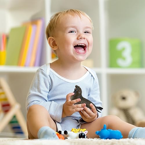 Miniatura 5 de TOYANDONA Auténtico modelo de criatura marina: figura de animal de mar único, modelo de sello de elefante, ideal para colección, decoración