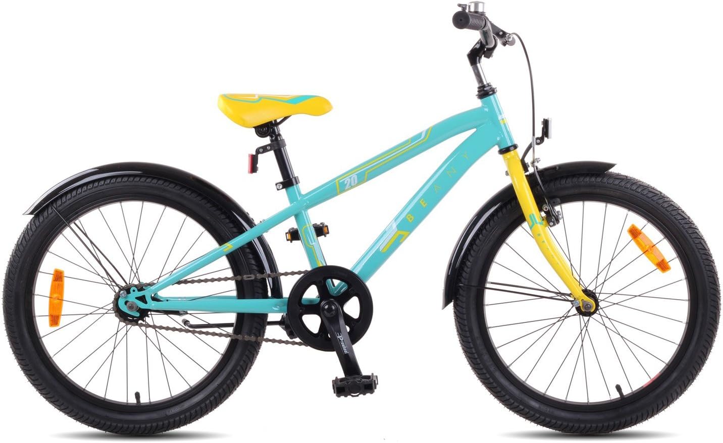 Beany Kids' City 20" Bike, Green/Yellow, Inch