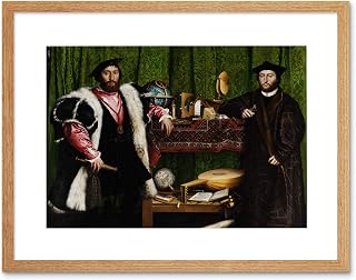 PAINTING PORTRAIT STUDY HOLBEIN AMBASSADORS FRAMED PRINT F12X4985