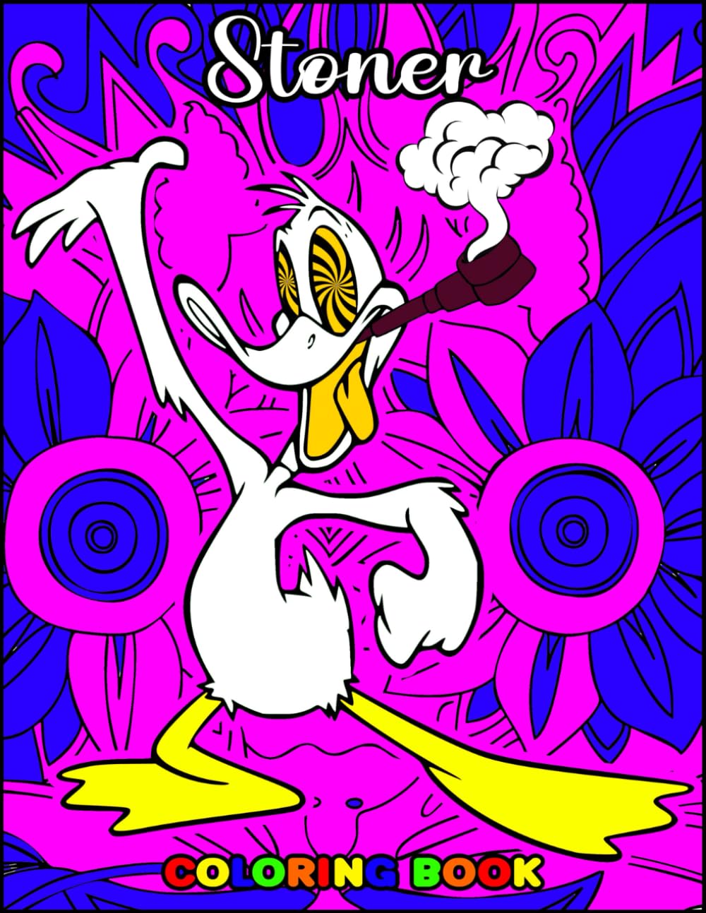 Stoner Coloring Book: 90s Cartoon Stoner Coloring Pages For Adults, Teens For Relaxation. Stoner's Perfect Gift!