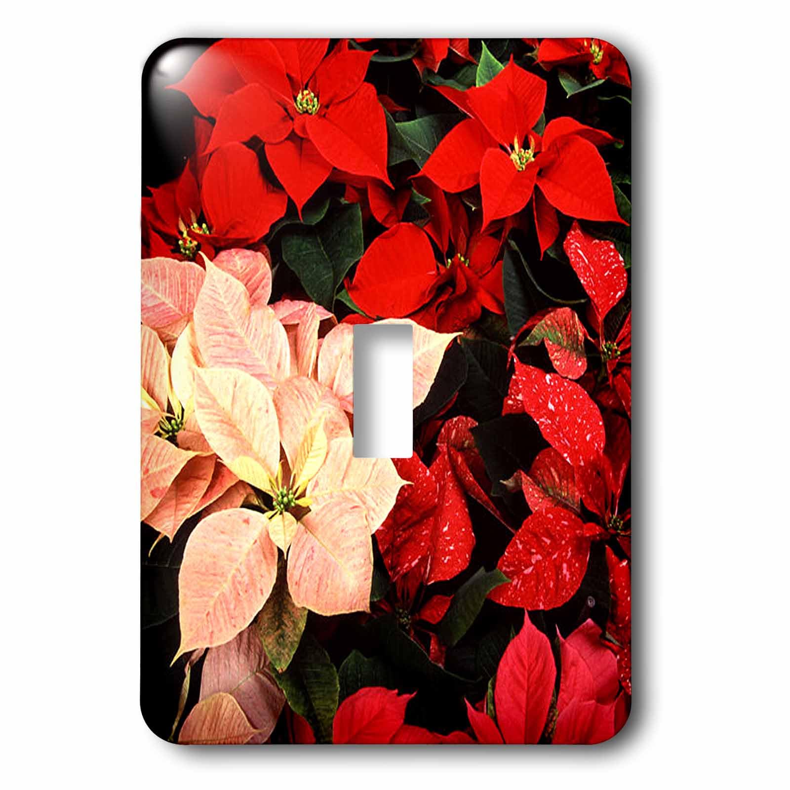 Interrupteur à bascule poinsettia lsp_3310_1 3dRose motif floral