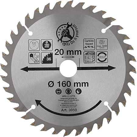 kwb Kreis-Sägeblatt-Set 160 x 25/20 / 16 mm für Handkreis-Sägen f ...