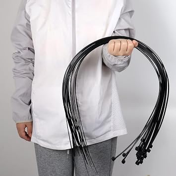 40 inch Black Zip Ties Heavy Duty 20 PCS,220 lbs Ultra Strong Plastic Wire Ties, Large Cable Ties Extra Long Tie Wraps, Indoor and Outdoor UV Resistant black, 40inch-20pcs
