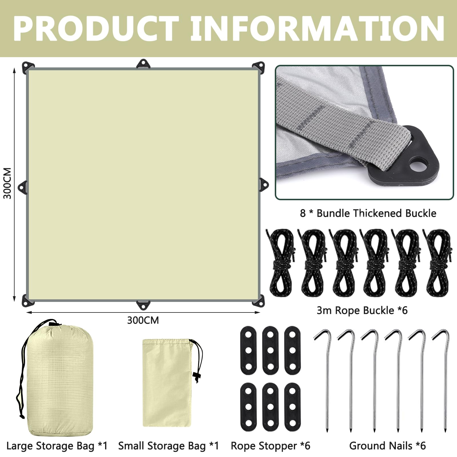 Naturehike Luifels Voortenten Camping Tent Tarp Waterdichte