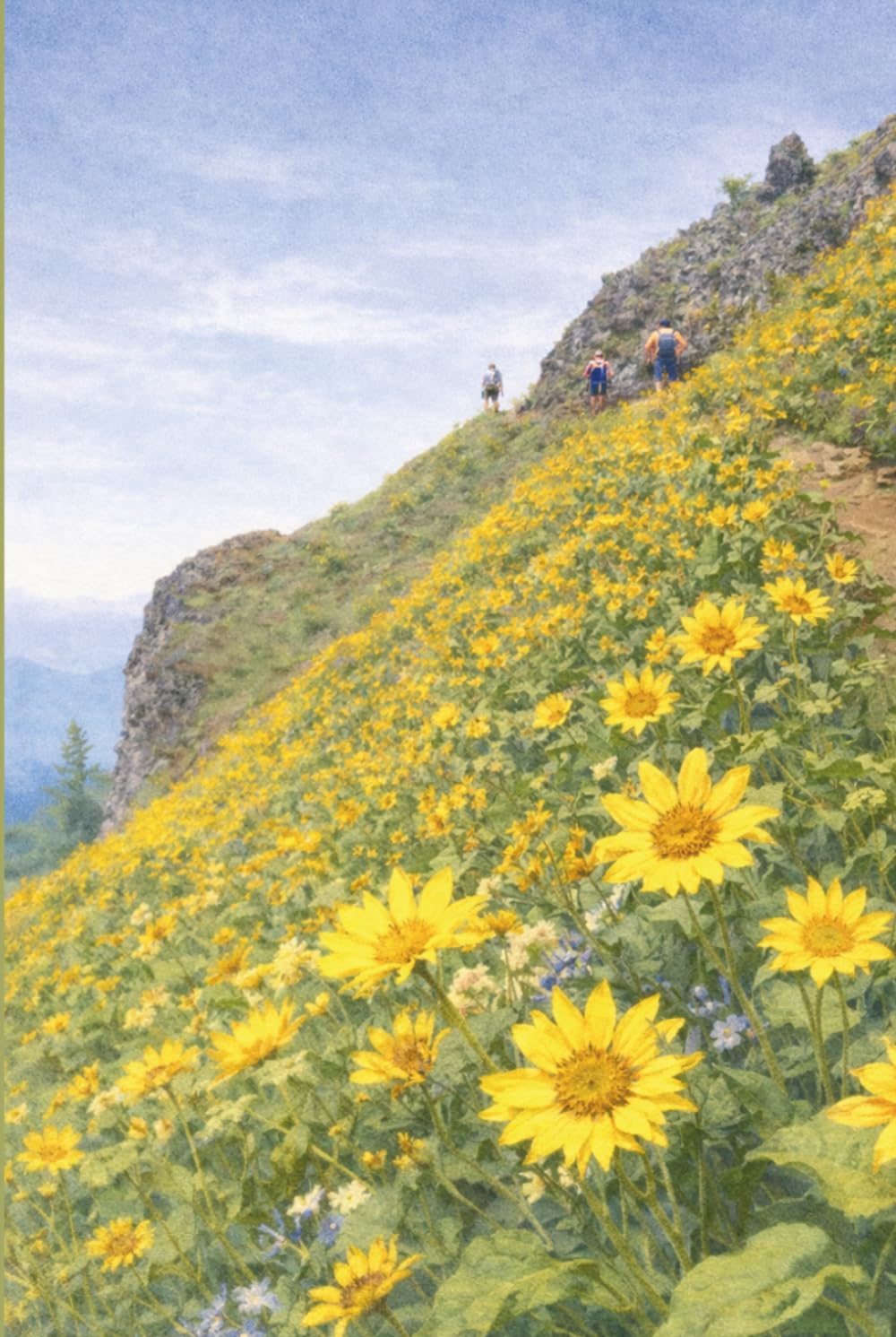 Spring in Oregon notebook bloc-notes écriture et dessin