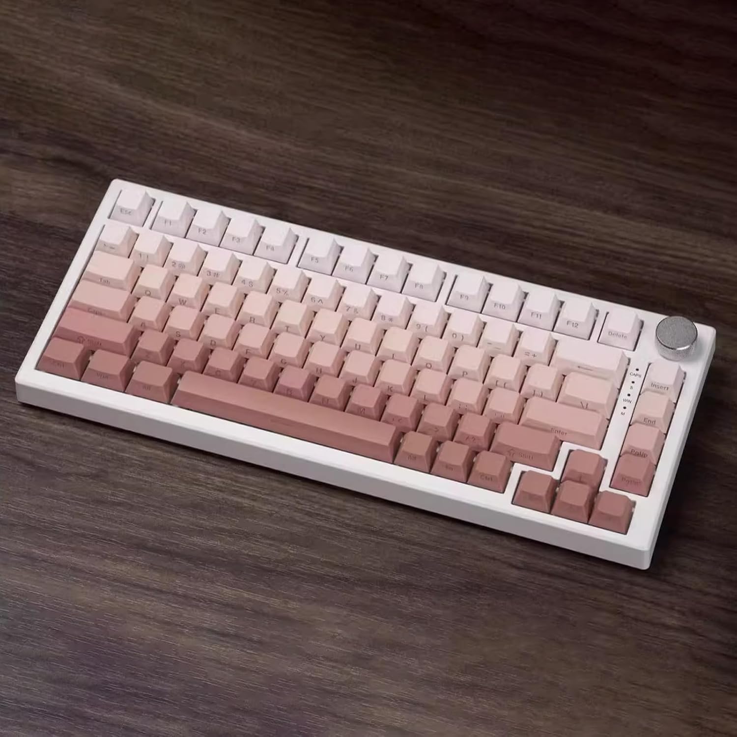 Hyekit VGN A75 Rapid Trigger Gaming Keyboard - 75% Hall Effect Magnetic Switch Keyboard, Adjustable Actuation, Key Macro, RGB, Gasket, HotSwap, Gradient Side Printed Keycaps, for Win/MAC, White