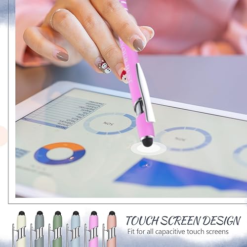 Vista 102 de Zonon - Paquete 12 bolígrafos con frases motivacionales para escuela y oficina, punta fina, escritura uniforme, citas divertidas para regalar a Rosa