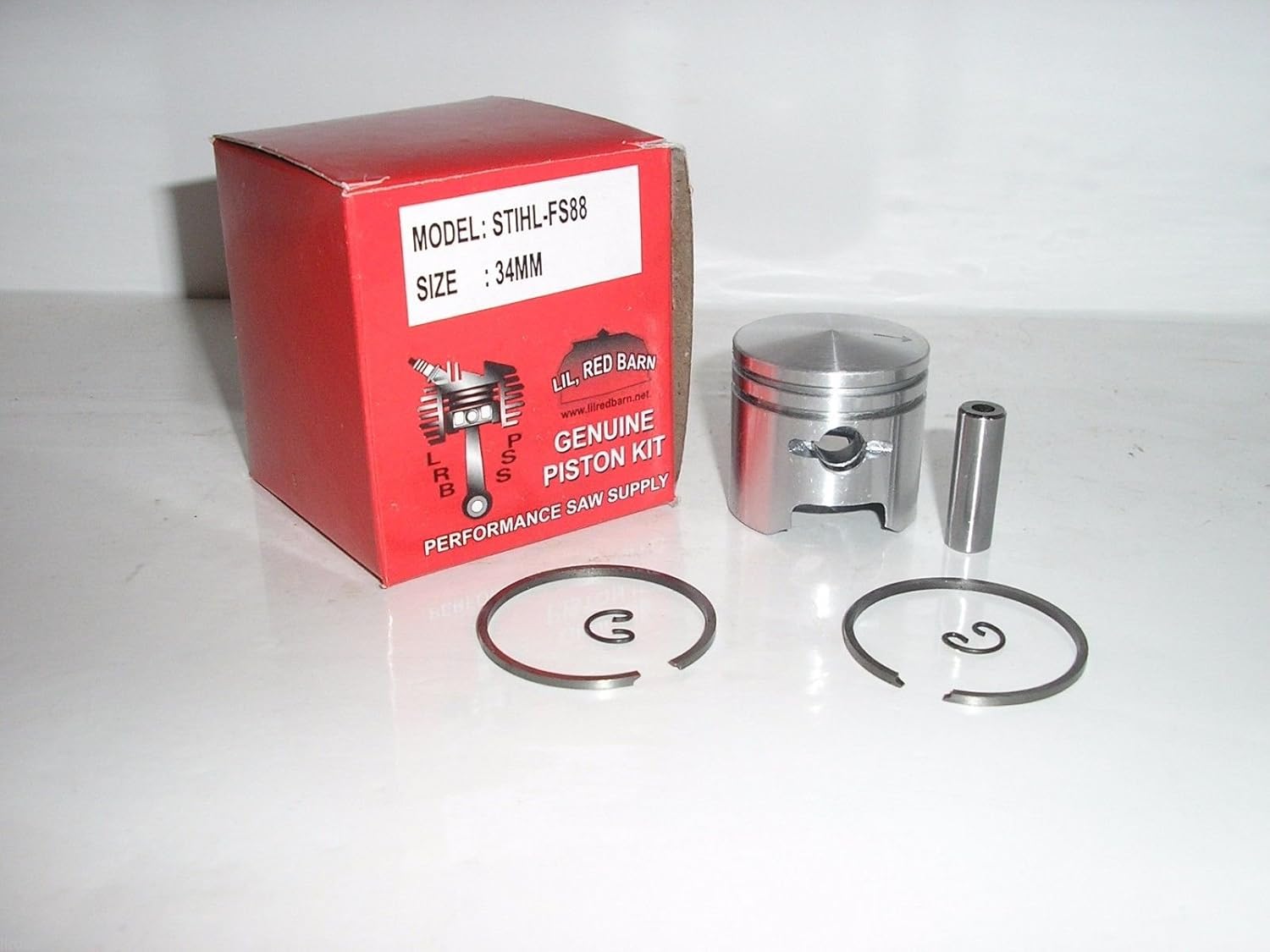Compatible with Stihl FS88, FS86, 34mm,String Trimmer Piston Kit Replaces Part # 4126-034-0500 Two Day Standard Shipping to All 50 States!