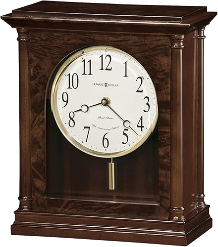 Miniatura 2 de Howard Miller Candice - Reloj de mesa 635-131  Americana Cherry Home Decor con cuarzo movimiento de doble timbre y control de volumen