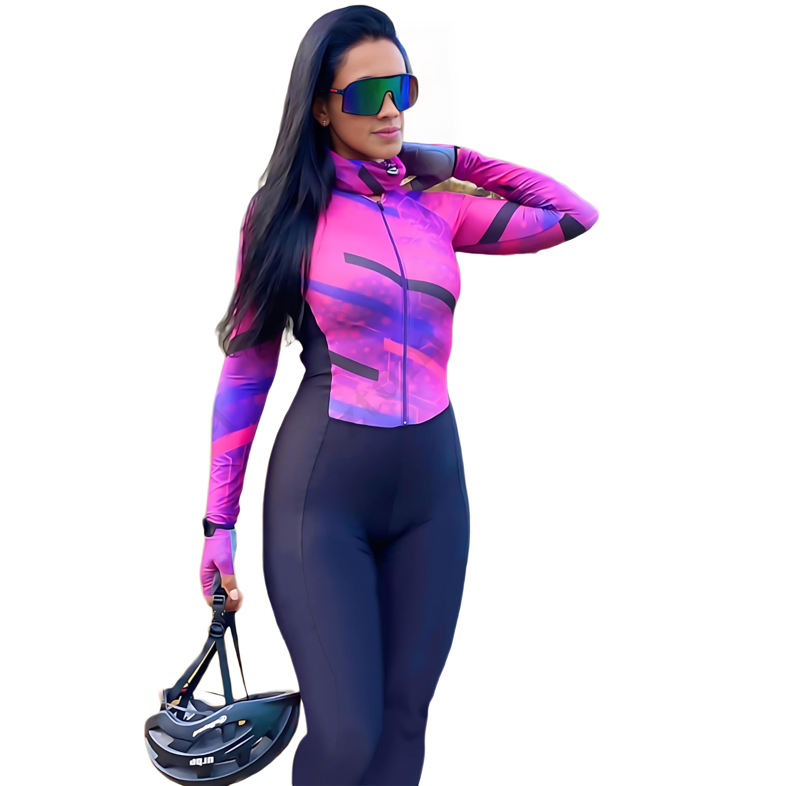 Combinaison de cyclisme à manches longues pour femme, combinaison de triathlon XS-3XL