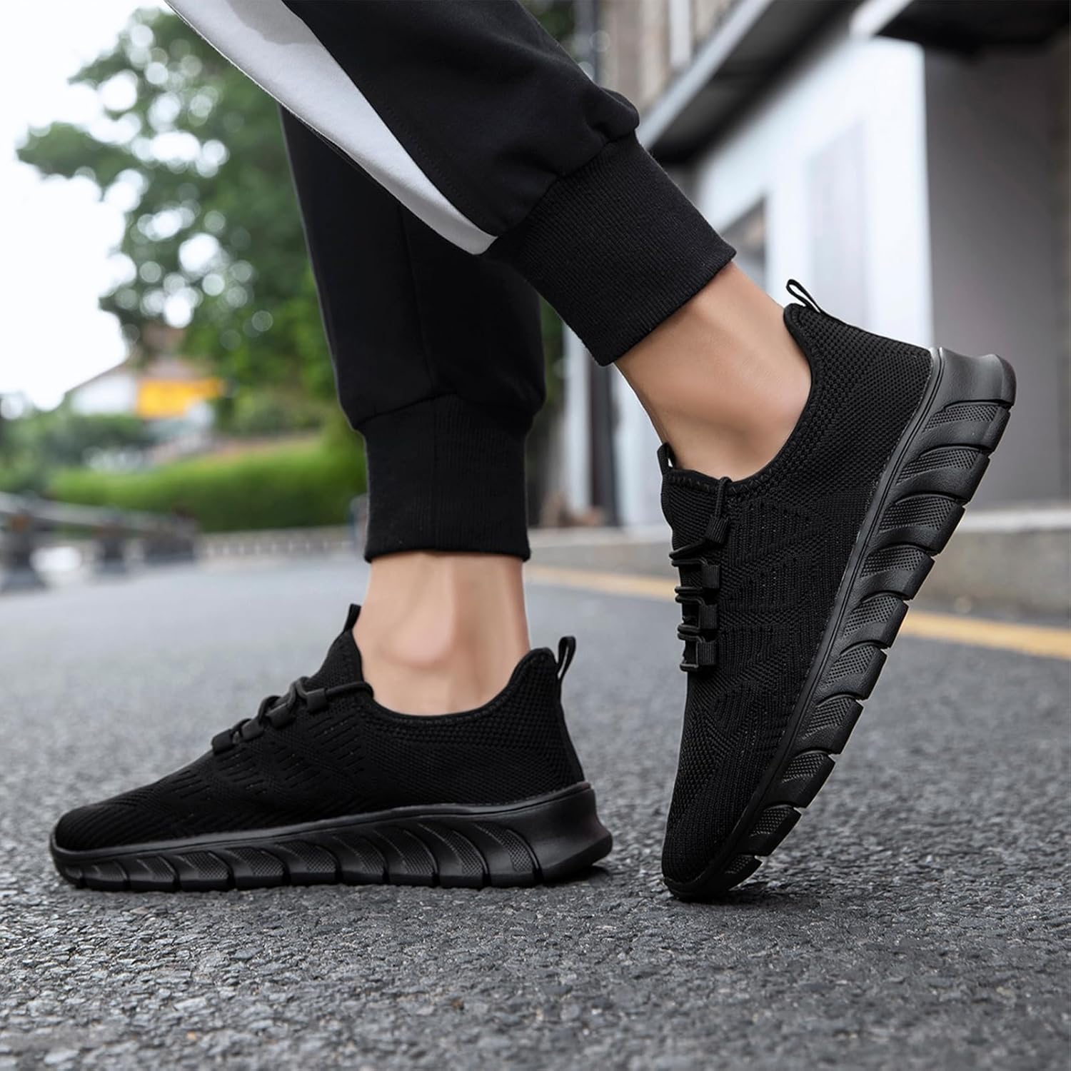 ZGPWZWL Mens Running Shoes Sneakers for Men Tennis Gym Athletic Lightweight Walking Comfortable Workout Sports Shoes - Image 2