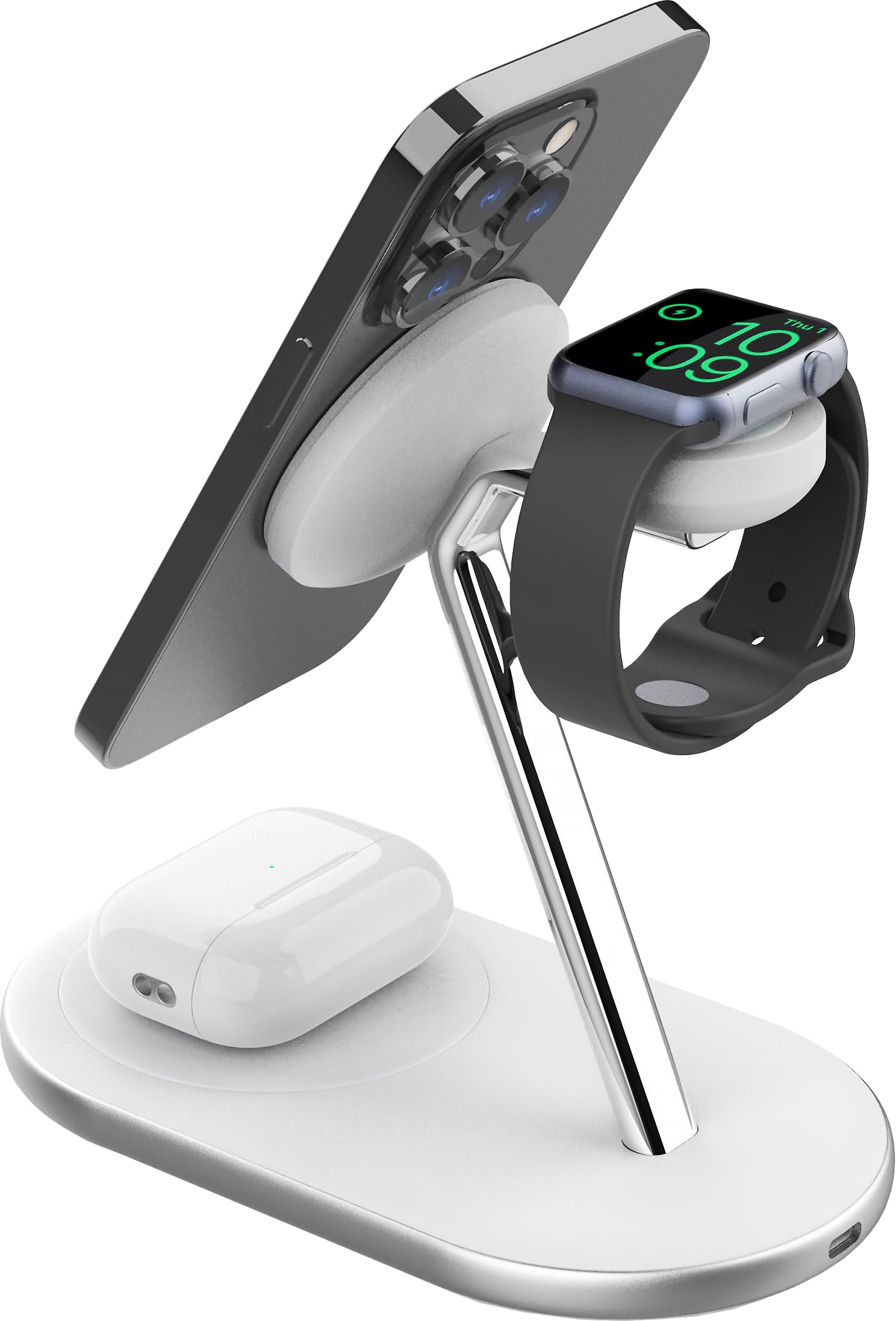 Ventev Premium Qi2 Certified 3-in-1 Wireless Charging Desk Mount – Fast Charging Stand fo…