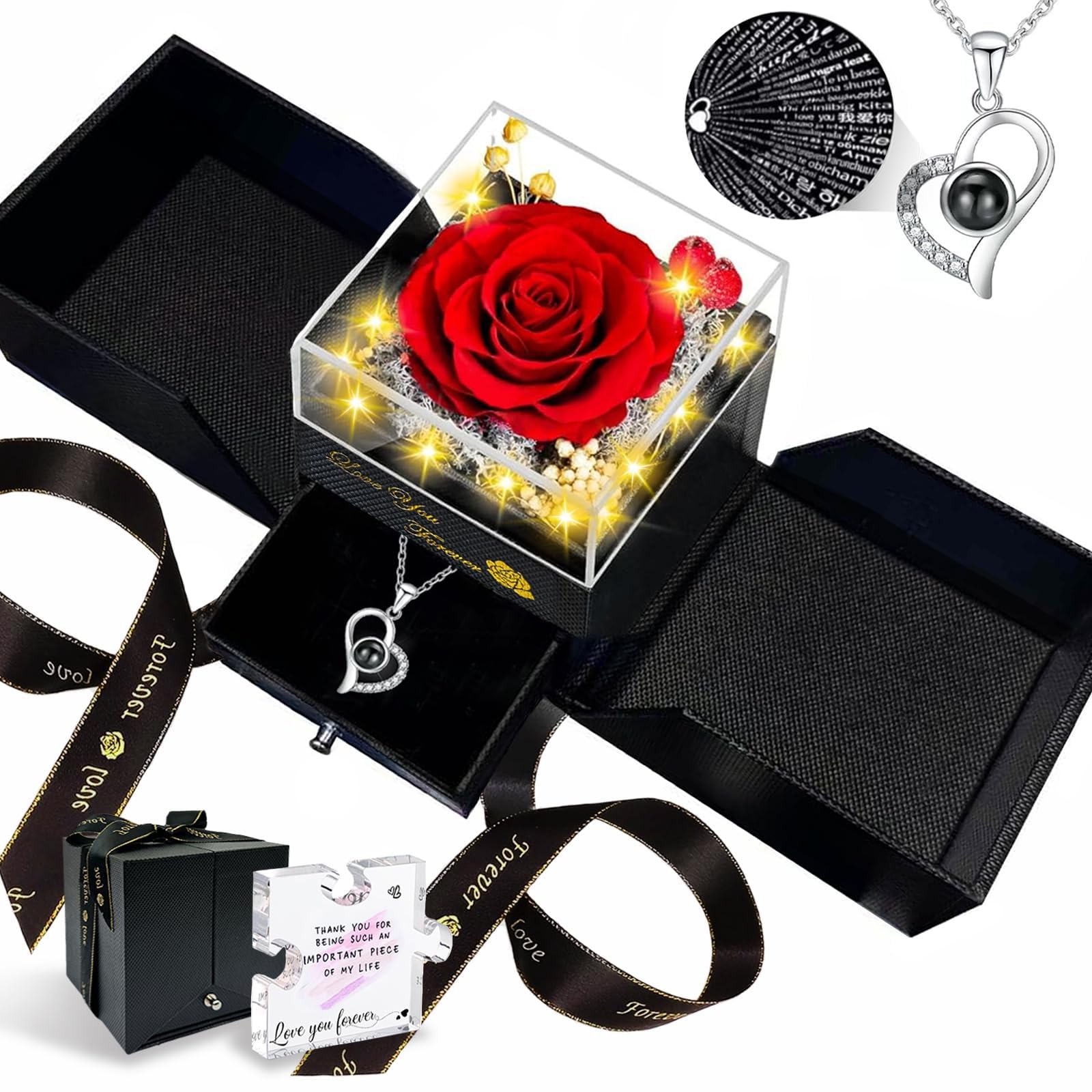 Megapuxin Preserved Real Rose Birthday Gifts