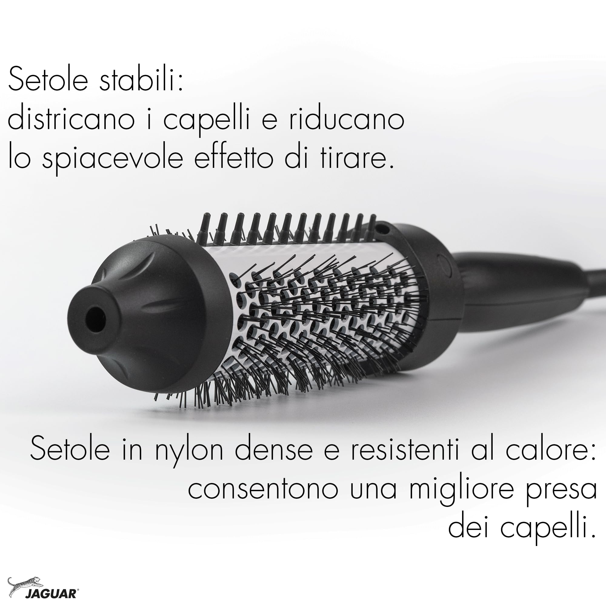 JAGUAR Spazzola termica TB Infrashine | Spazzola termica con riscaldamento a infrarossi e booster agli ioni | 2 in 1: styling e cura in uno strumento | dal professionista per te