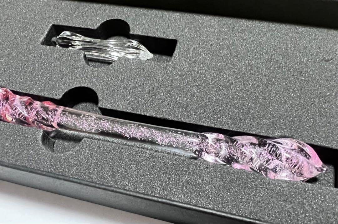 Amazon.co.jp: ガラス工房LUC ガラスペン たそがれ 誰そ彼 ピンク