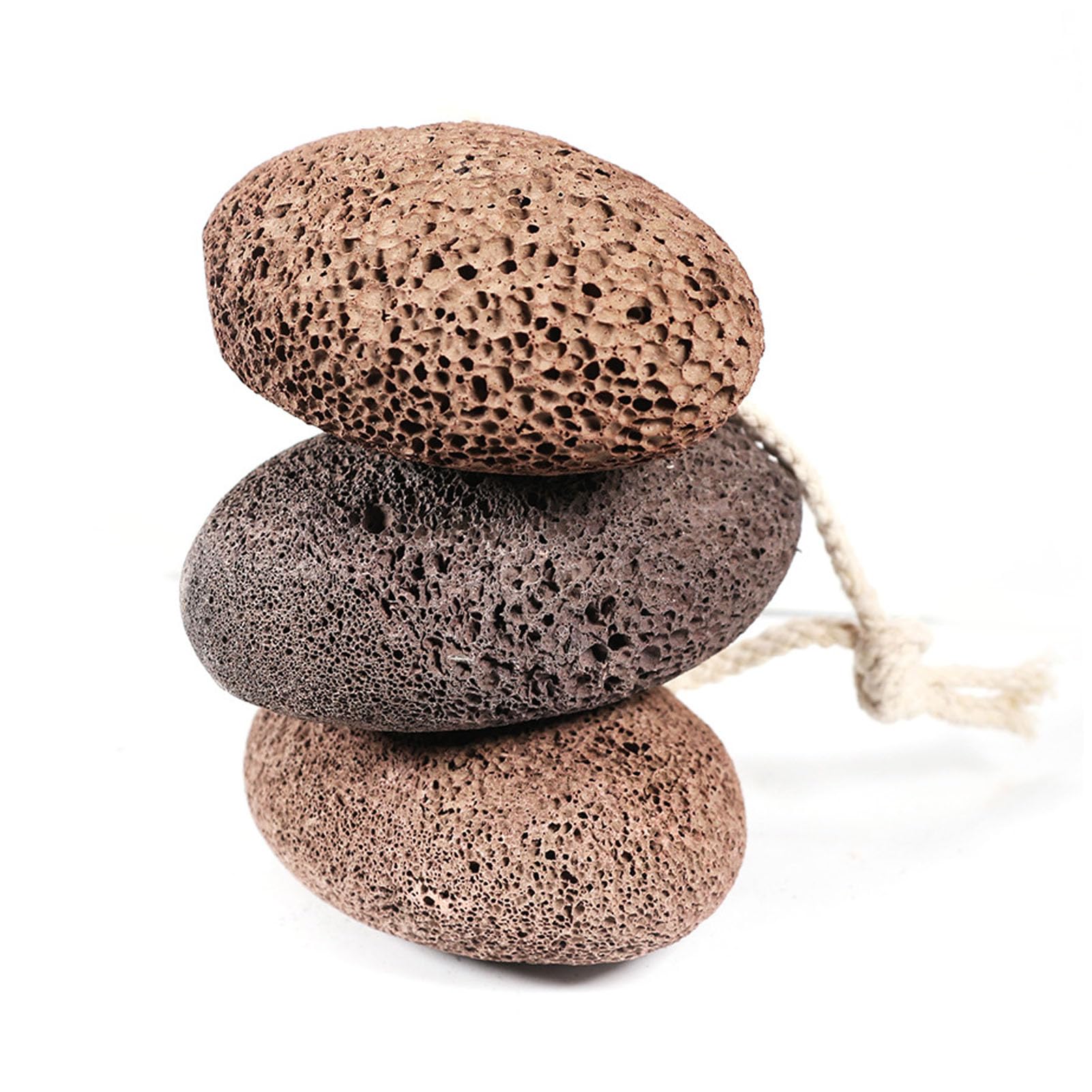 3pcs Foot Pumice Stone, Feet Heels Pedicure Exfoliation Tool Callus Remover Gentle Exfoliating Foot Stone Scrubber Foot Care Dry Dead Skin Scrubber for Feet Callus Hard Skin