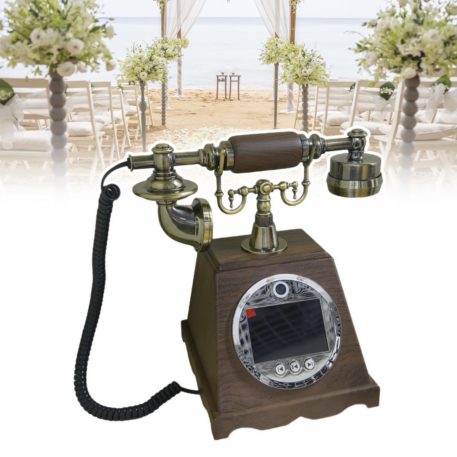 WIANQIAN Creative Video Audio Guest Book, Customized Video Audio Messages B