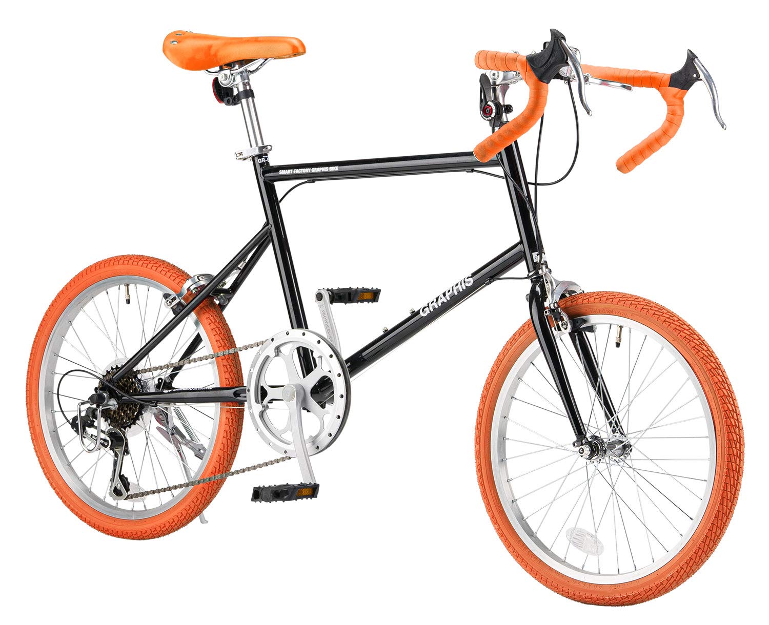 Amazon | GRAPHIS(グラフィス) ミニベロ 20インチ シマノ 外装7段変速