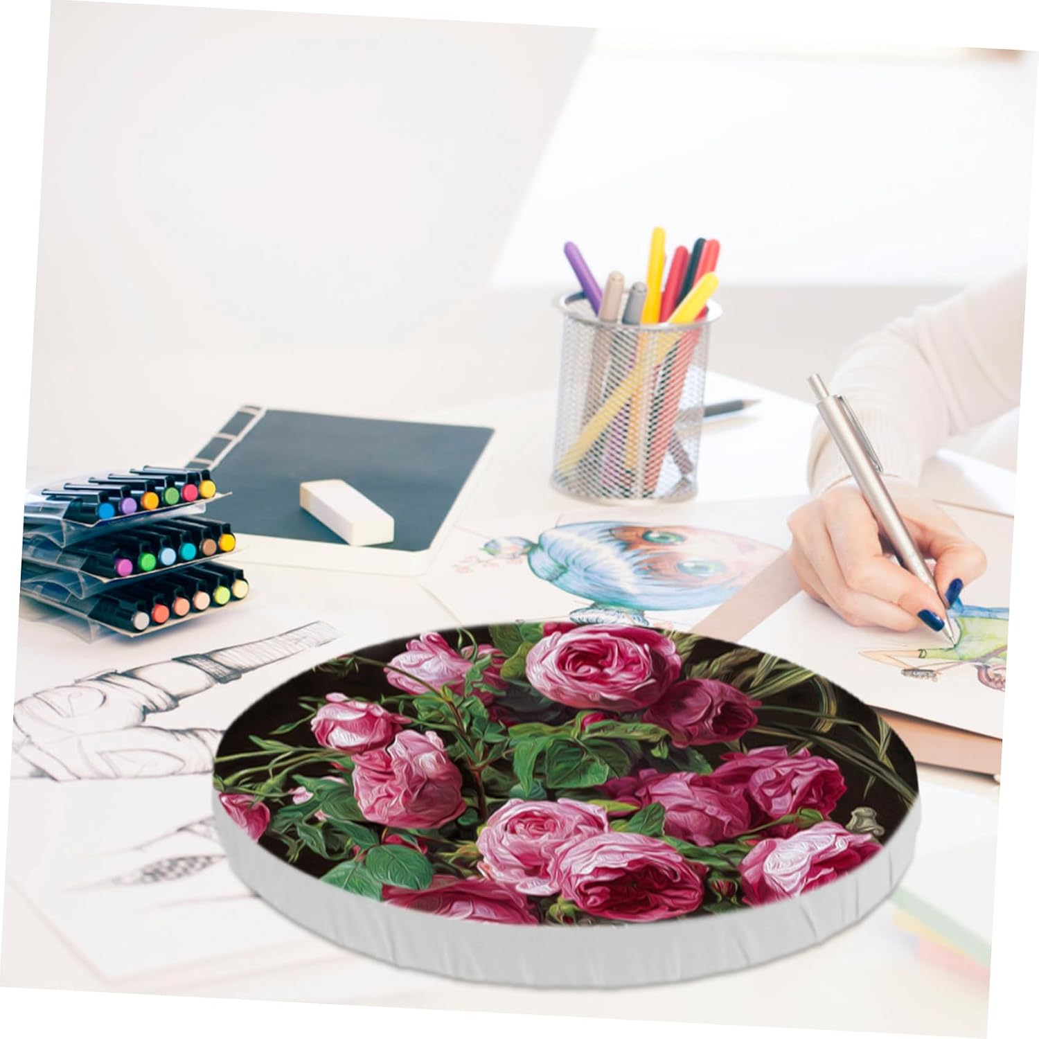 EXCEART 2pcs Irregular Oil Painting Frame Oval Acrylic Canvas Drawing Panel for Artists and Versatile Painting Boards for Students and Hobbyists