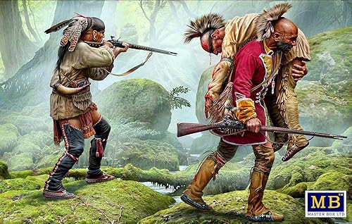 Miniatura 5 de Paquete de lote de Indian Wars Series XVIII Century 4 Kits de plástico 135 Master Box