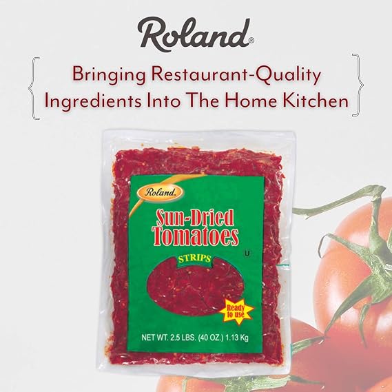 Roland Foods Sun-Dried Tomato Strips, Specialty Imported Food, 2.5 Pound Bag, Pack of 1
