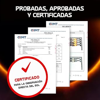 Galaxium Gafas Eclipse Solar Homologadas, ISO 12312-2, 6/12/25/50/100 Pack