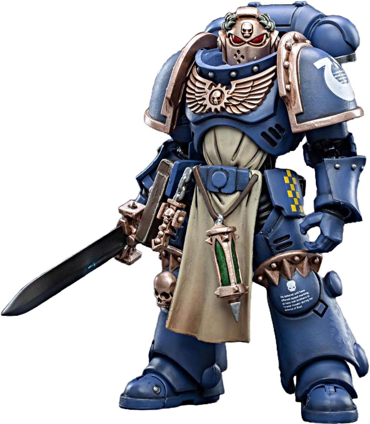 JOYTOY Warhammer 40K 1/18 Action Figures Ultramarines Intercessor Veteran Sergeant Brother Aeontas Collectible Model