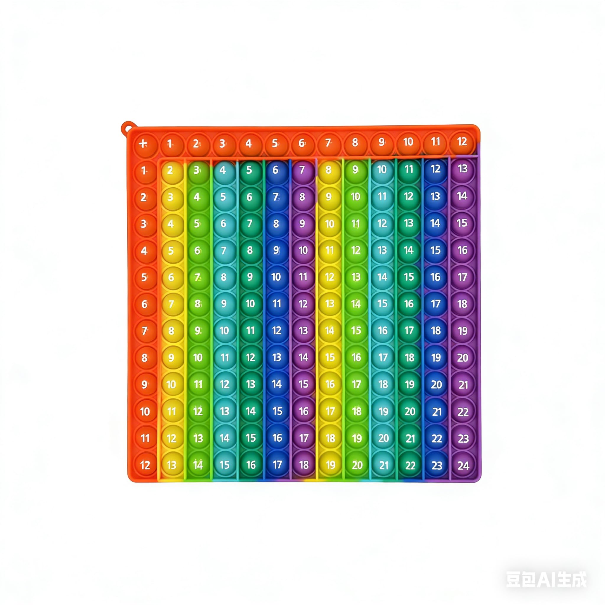 Times Table 12x12 Math Fidget Toy, Multiplication Learning Tool - Image 2