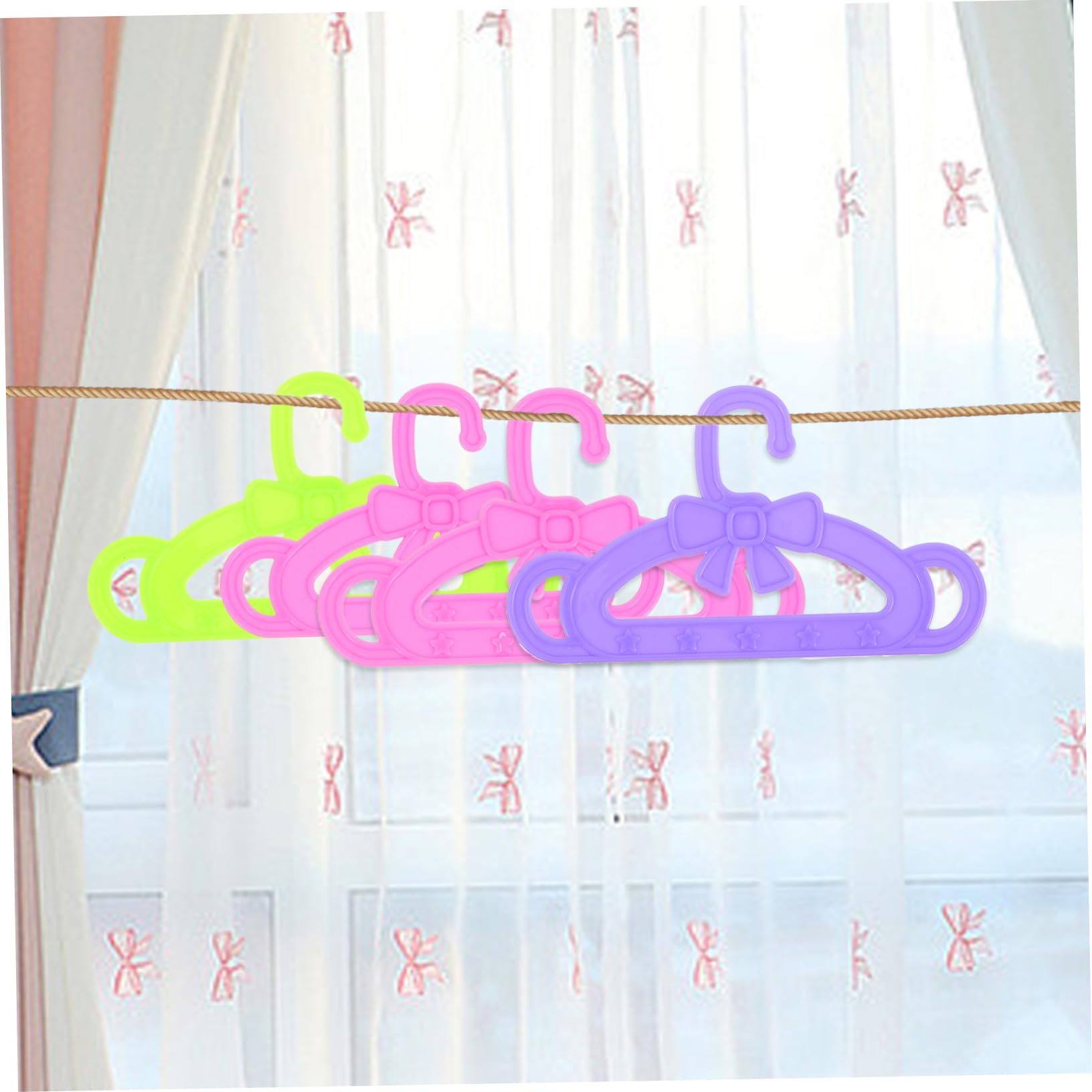 FRCOLOR Perchas para Ropa de Muñecas 15 Unidades Plástico 18 Pulgadas Colgadores para Niñas en Juegos y Organización de Cuartos Infantiles